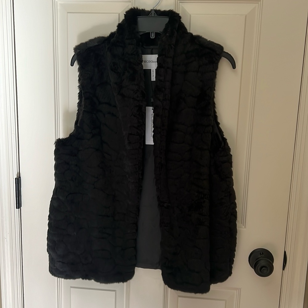BCBG Faux Fur Vest